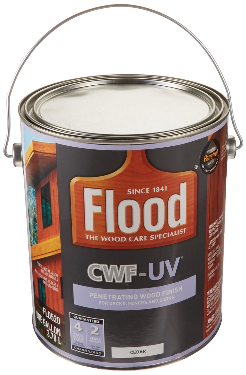 Flood 1 gal Flood FLD520 Cedar CWF-UV Exterior Clear Wood Finish - Image 1